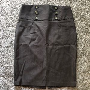 Brown Pencil Skirt
